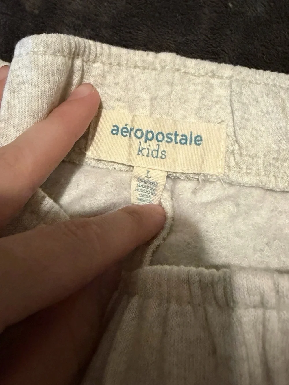 Aeropostale Light Gray Kids Cargo Sweatpants